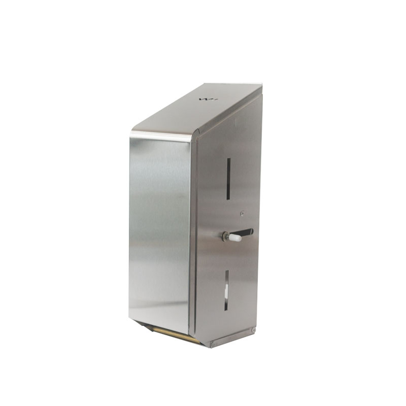 Dispenser doble rollo acero inoxidable esmerilado
